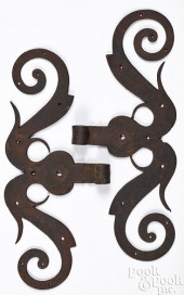 PAIR PENNSYLVANIA WROUGHT IRON