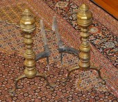 PAIR PERIOD FEDERAL BRASS ANDI