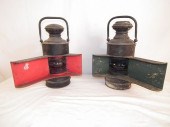 PAIR PERKO SHIP LAMPSPair anti