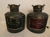 PAIR PERKO SHIP LANTERNSPair o