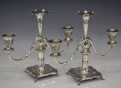 (PAIR) PERSIAN CHASED .875 SIL