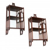 PAIR PETER ENGEL, NY MIRRORED