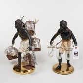 PAIR PETIT CHOSES BLACKAMOOR T