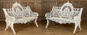 PAIR PIERCE WEXFORD CAST IRON