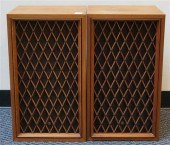 PAIR PIONEER WALNUT VENEER SPE
