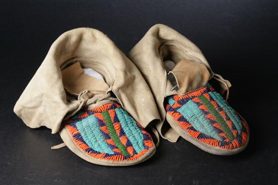 PAIR PLAINS BEADED BUCKSKIN