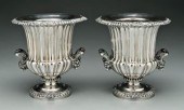 Pair plated wine coolers: flut