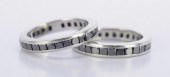 PAIR PLATINUM BLACK DIAMOND ET