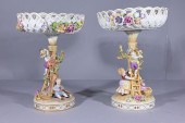 PAIR PLAUE SCHIERHOLZ FIGURAL