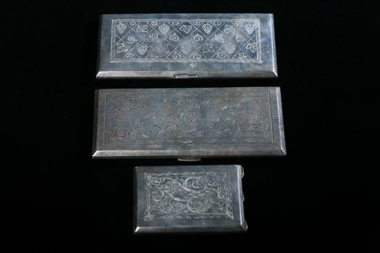PAIR POLISH SILVER CIGARETTE