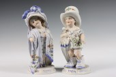 PAIR PORCELAIN FIGURES - Pair