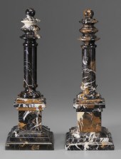Pair Portero Marble Columns Co