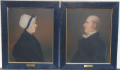 PAIR PORTRAITS, CAPT. HEZEKIAH