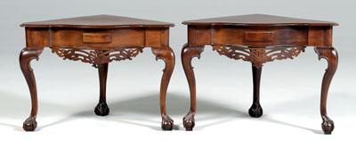 Pair Portuguese Colonial tables: