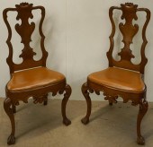 PAIR PORTUGUESE STYLE WALNUT B