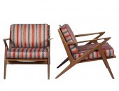 PAIR POUL JENSEN Z CHAIRS FOR