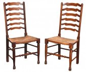 PAIR PROVINCIAL BEECHWOOD LADD