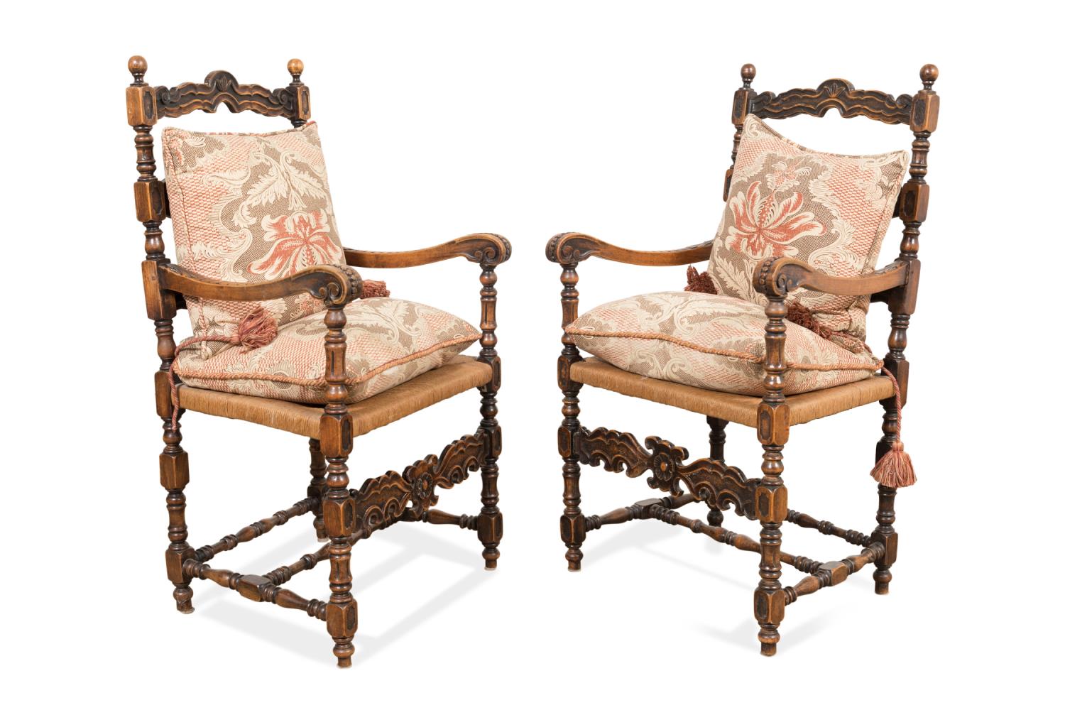PAIR PROVINCIAL LADDERBACK