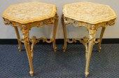 PAIR PROVINCIAL STYLE CARVED C