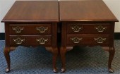 PAIR QUEEN ANNE STYLE CHERRY S