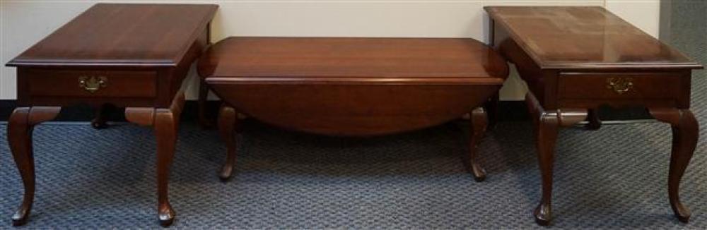 PAIR QUEEN ANNE STYLE CHERRY SIDE