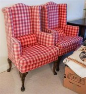 PAIR QUEEN ANNE STYLE FRUITWOO