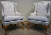 PAIR QUEEN ANNE STYLE MAPLE UP