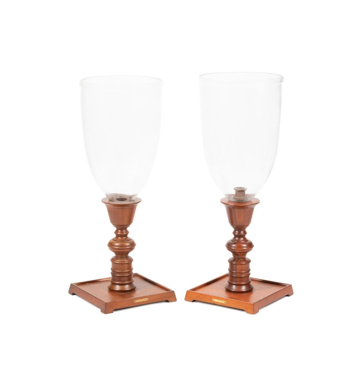 PAIR RALPH LAUREN WALNUT AND