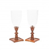 PAIR RALPH LAUREN WALNUT AND G