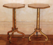PAIR REGENCY BRASS MOUNTED SAT