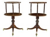 Pair Regency mahogany revolvin