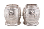 PAIR REGENCY SHEFFIELD PLATE W