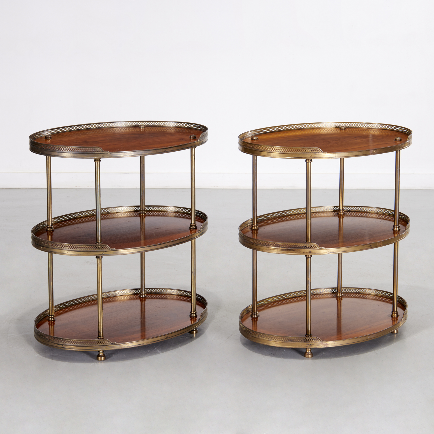 PAIR REGENCY STYLE BRASS,