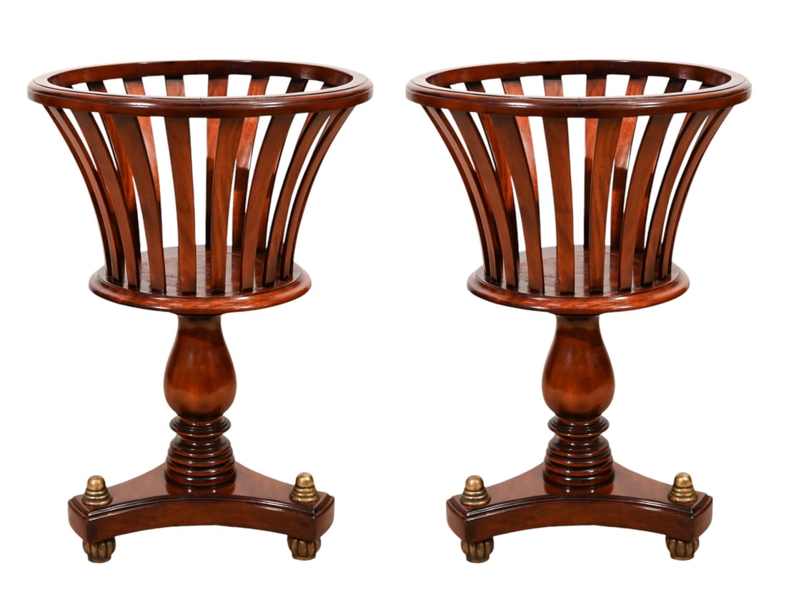 PAIR REGENCY STYLE CARVED