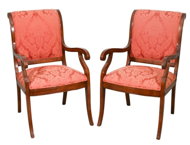 PAIR REGENCY STYLE CARVED