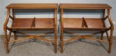 PAIR REGENCY STYLE FRUITWOOD B