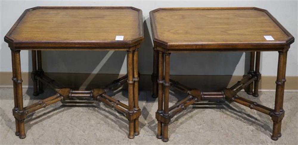 PAIR REGENCY STYLE FRUITWOOD SIDE