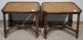 PAIR REGENCY STYLE FRUITWOOD S