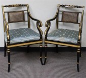 PAIR REGENCY STYLE GILT DECORA
