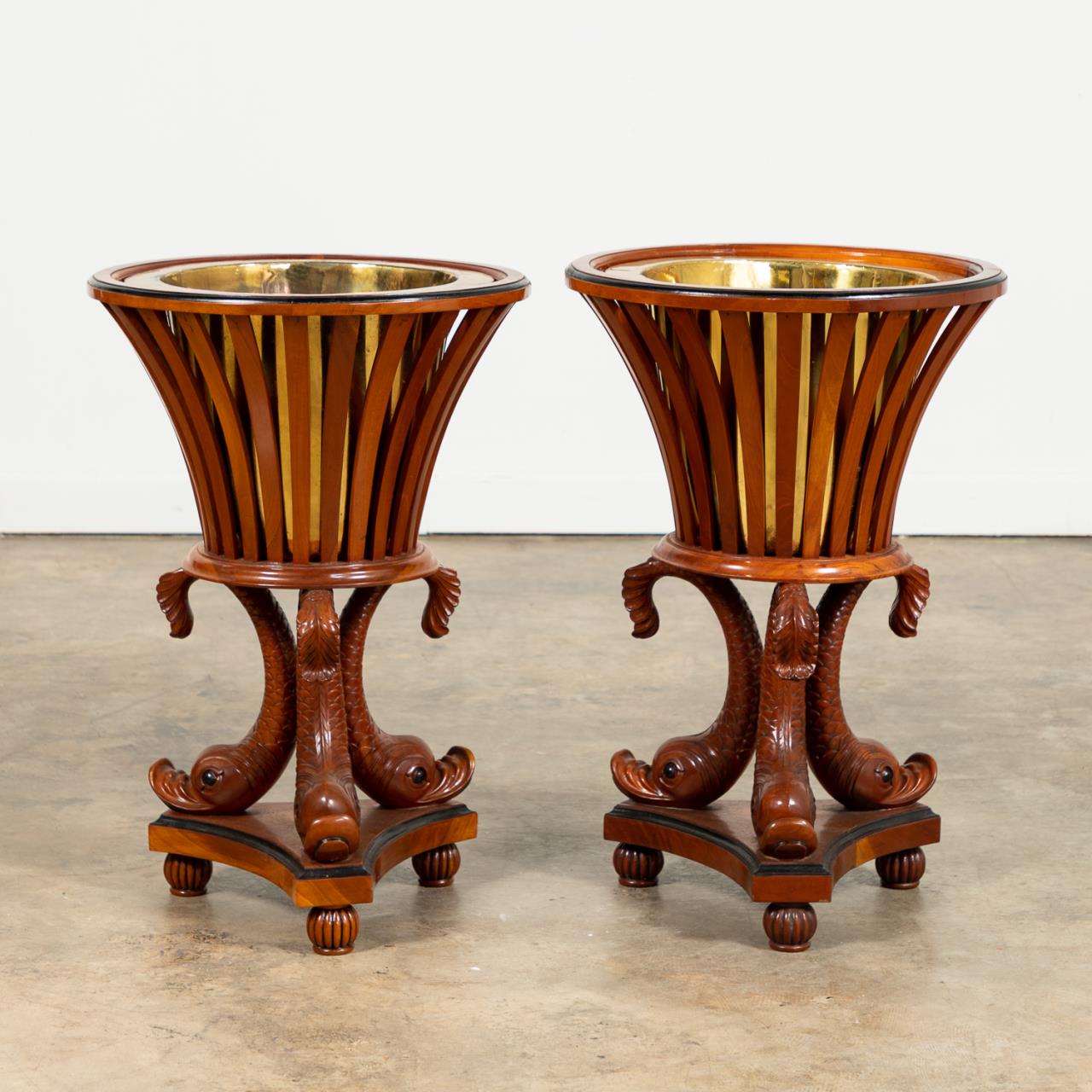PAIR, REGENCY STYLE JARDINIERES