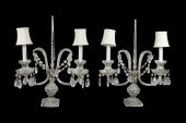 PAIR REGENCY STYLE TWO-LIGHT C