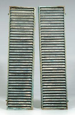 Pair Regency window shutters: