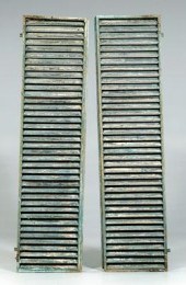 Pair Regency window shutters: