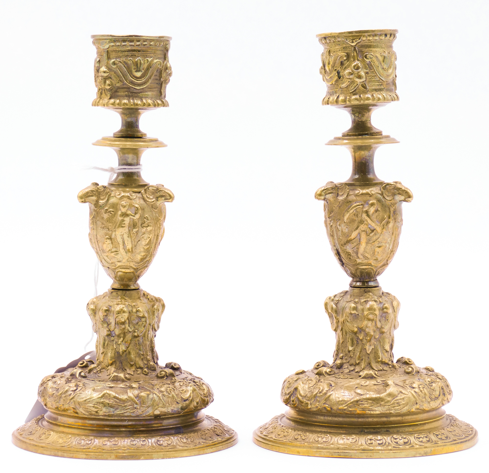 Pair Renaissance Revival Gilt