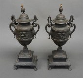 PAIR RENAISSANCE STYLE PATINAT