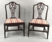 PAIR RI HEPPLEWHITE CARVED MAH