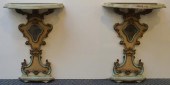 PAIR ROCOCO STYLE PARTIAL BLUE