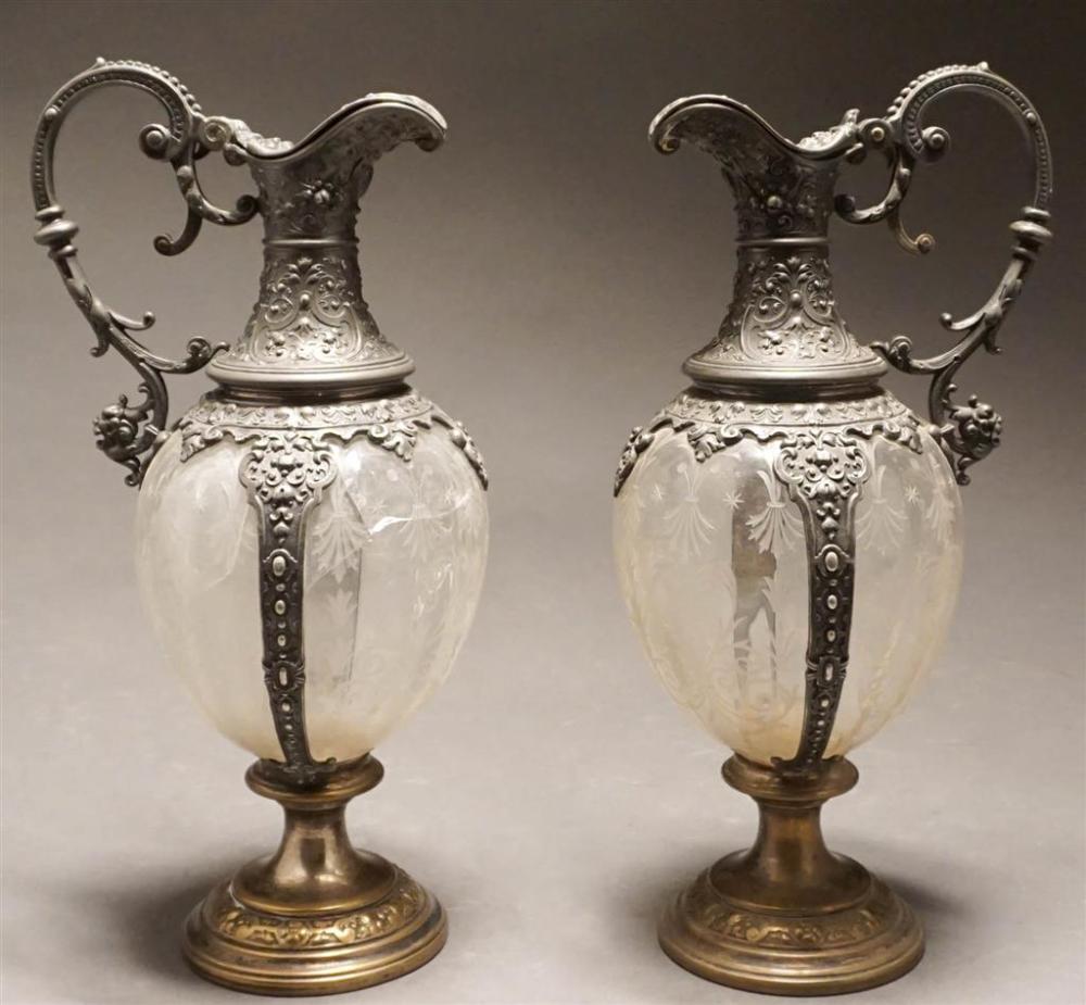 PAIR ROCOCO STYLE WMF GERMAN SILVER