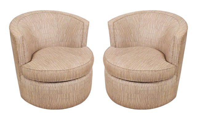 PAIR ROOM & BOARD UPHOLSTERED