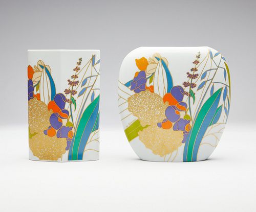 PAIR ROSENTHAL SUMMER FLOWER